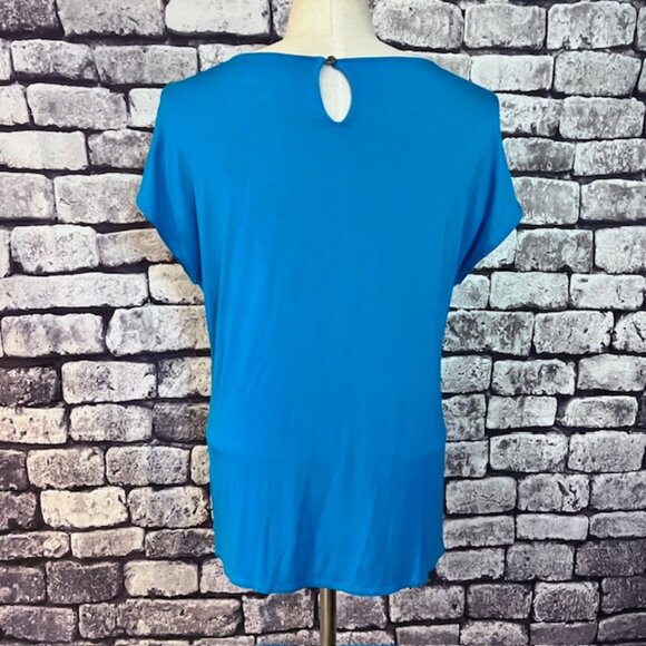 Soft Surroundings Turquoise Sleeveless Blouse Size M - Picture 6 of 9